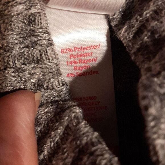 Gray Two Piece Sweater Pencil Skirt Set - Picture 11 of 12